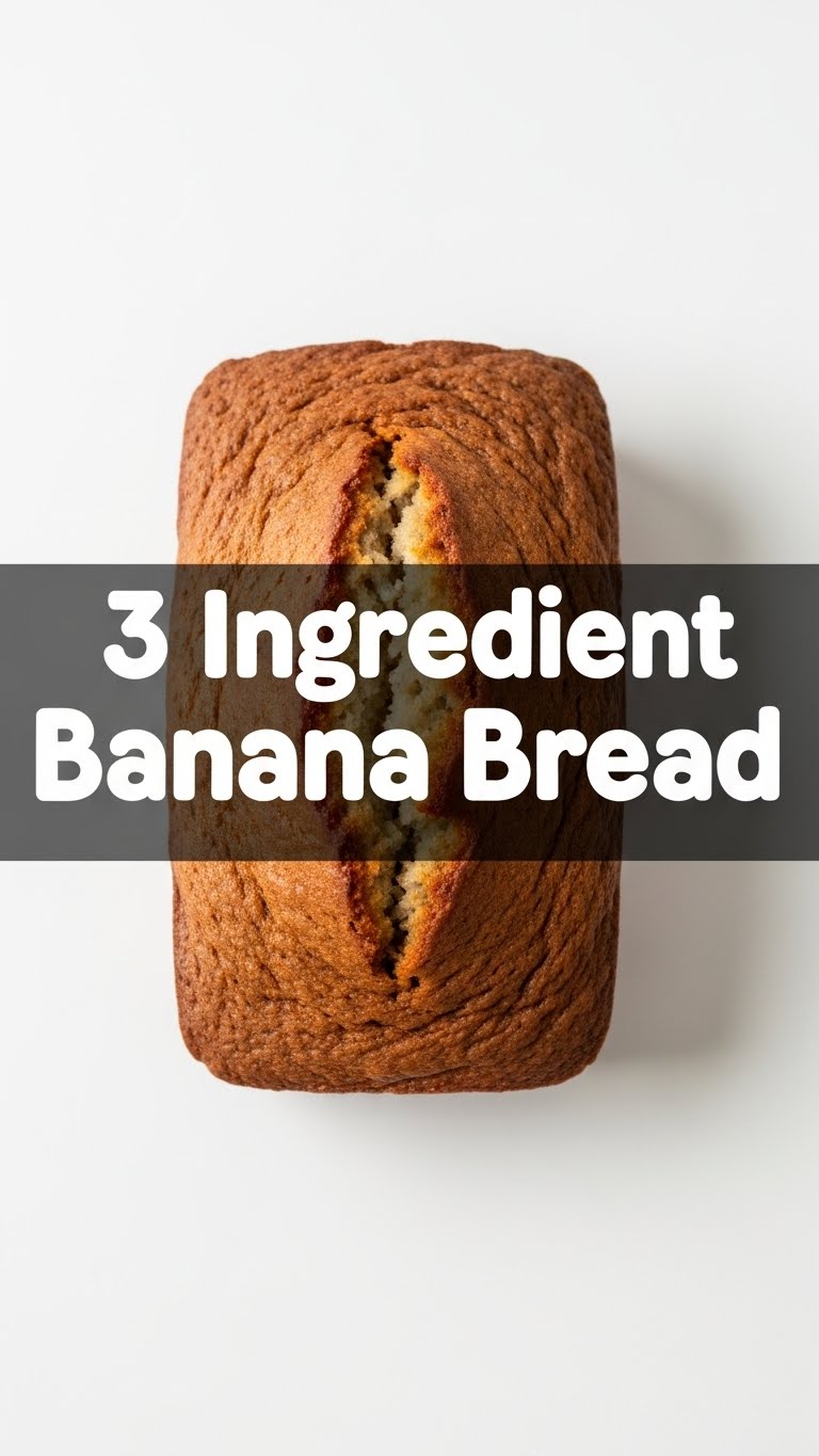 3 Ingredient Banana Bread