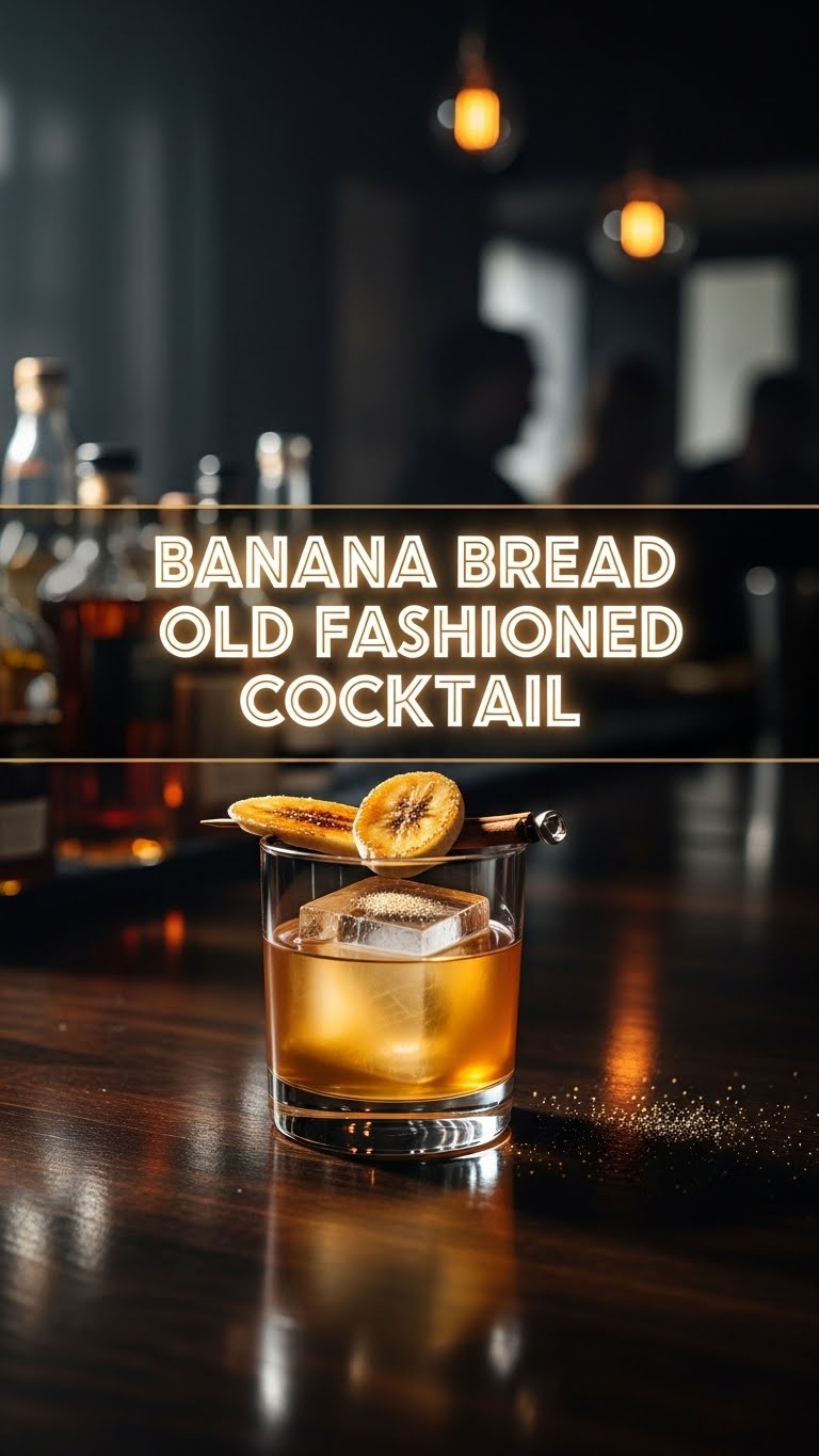 Banana Bread Old Fashioned Cocktail