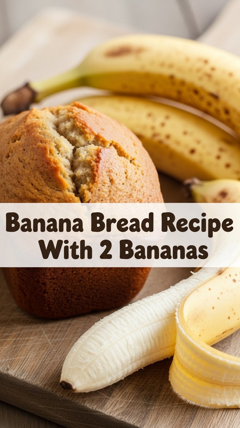 Banana Bread Recipe With 2 Bananas