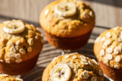 Sourdough Banana Bread Muffins