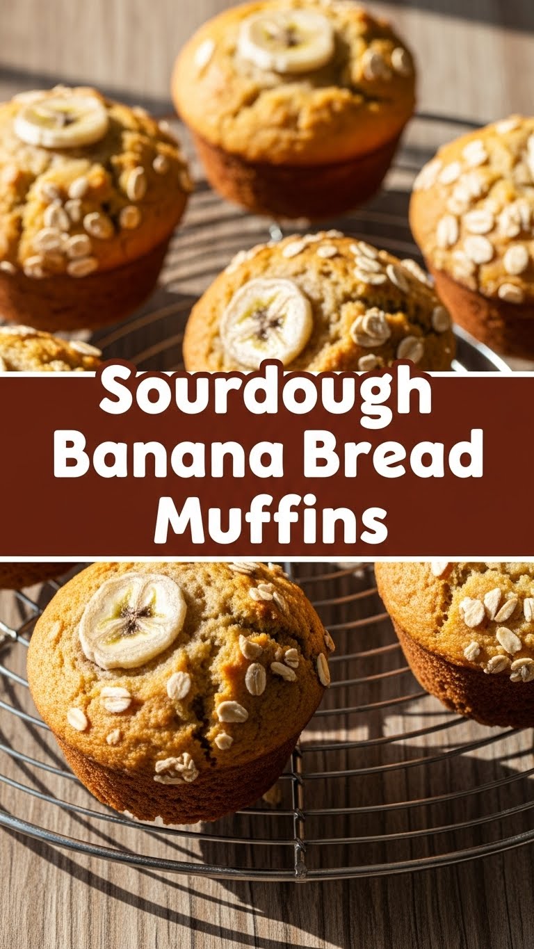 Sourdough Banana Bread Muffins