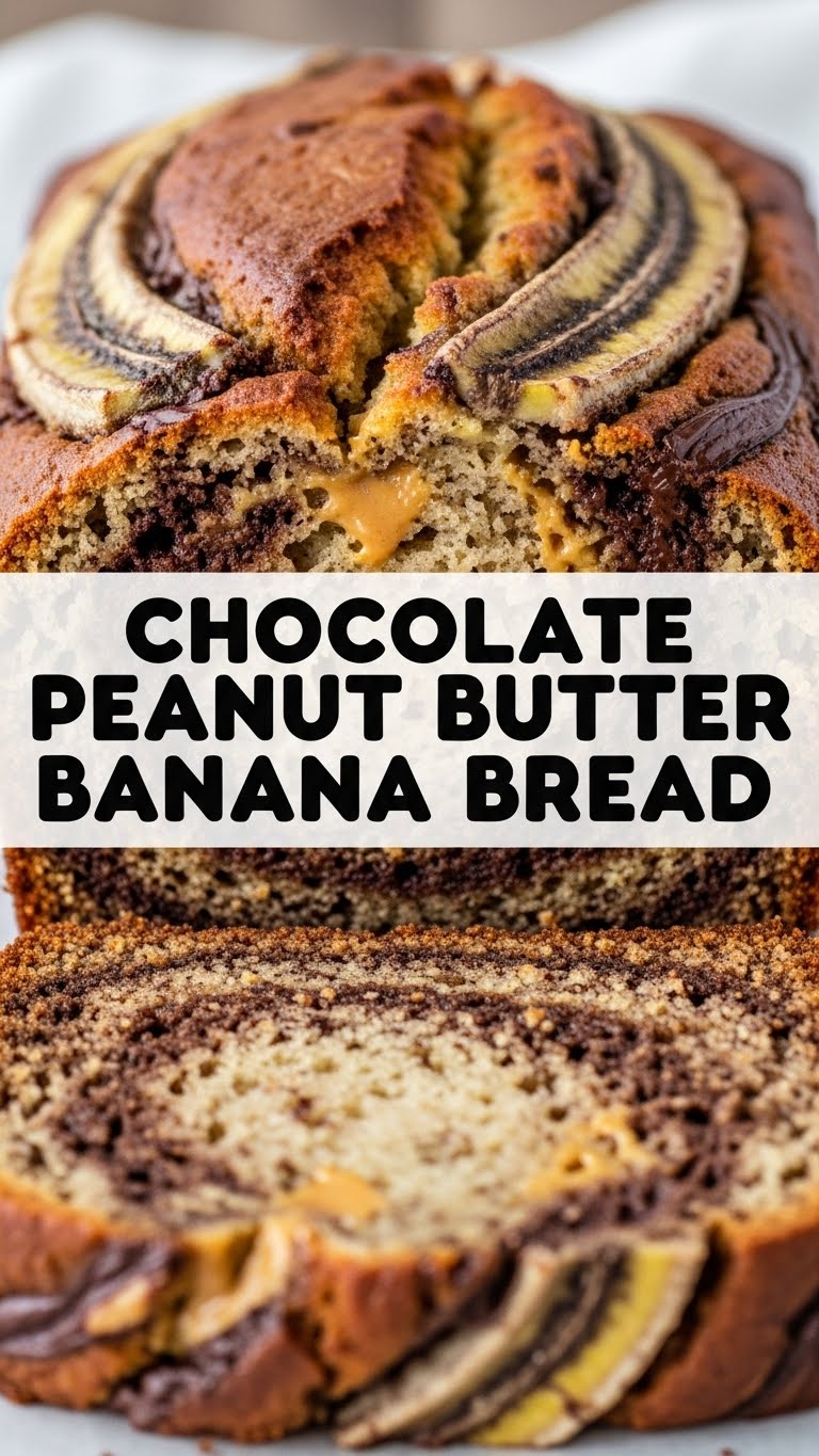 Chocolate Peanut Butter Banana Bread
