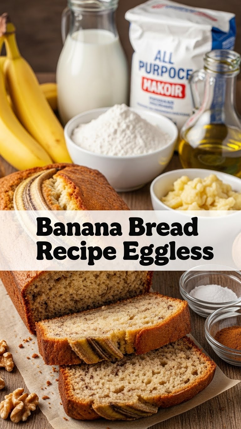 Banana Bread Recipe Eggless