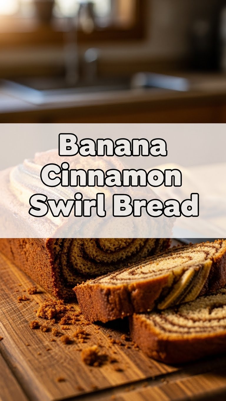 Banana Cinnamon Swirl Bread
