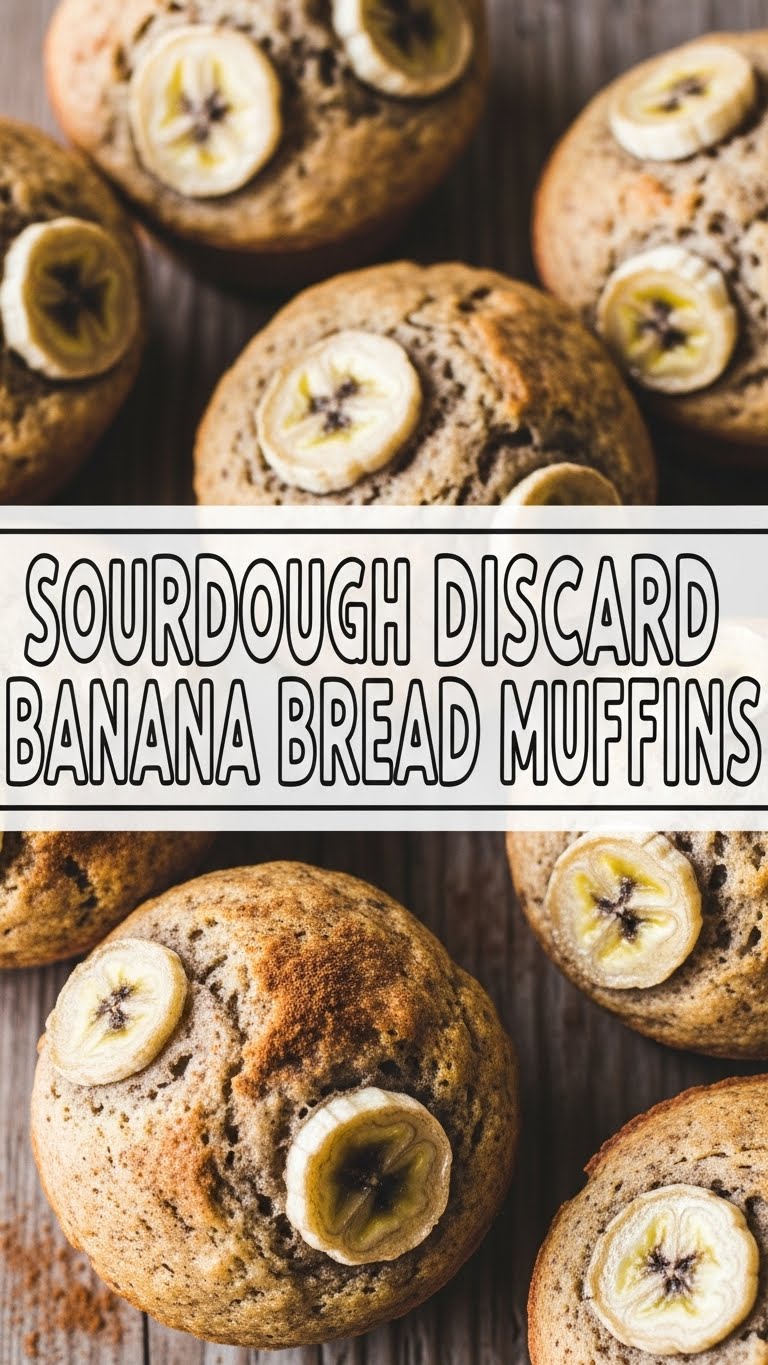 Sourdough Discard Banana Bread Muffins