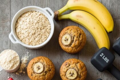 Banana Bread Protein Muffins