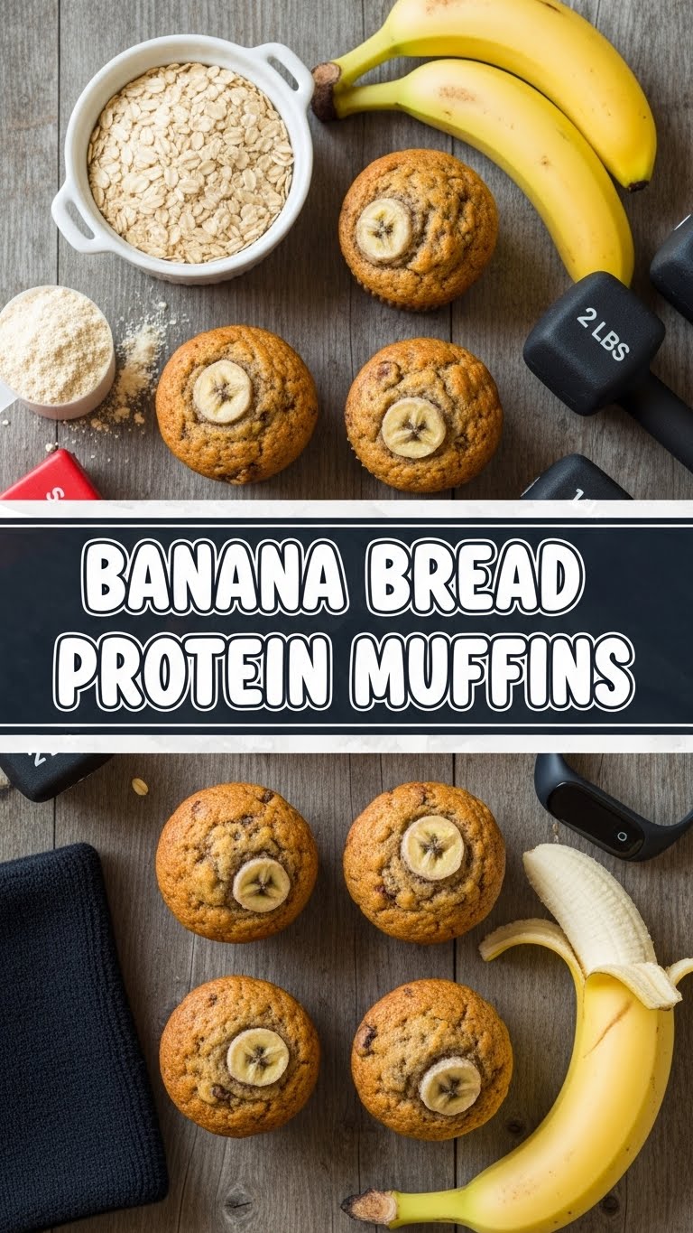 Banana Bread Protein Muffins