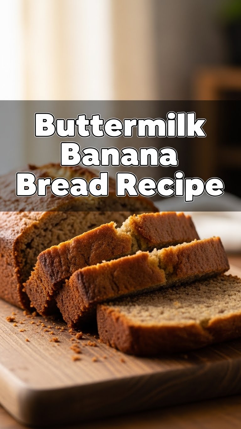 Buttermilk Banana Bread Recipe