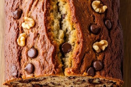Chocolate Chip Walnut Banana Bread