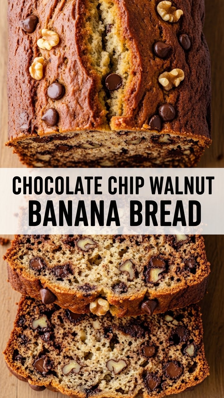 Chocolate Chip Walnut Banana Bread