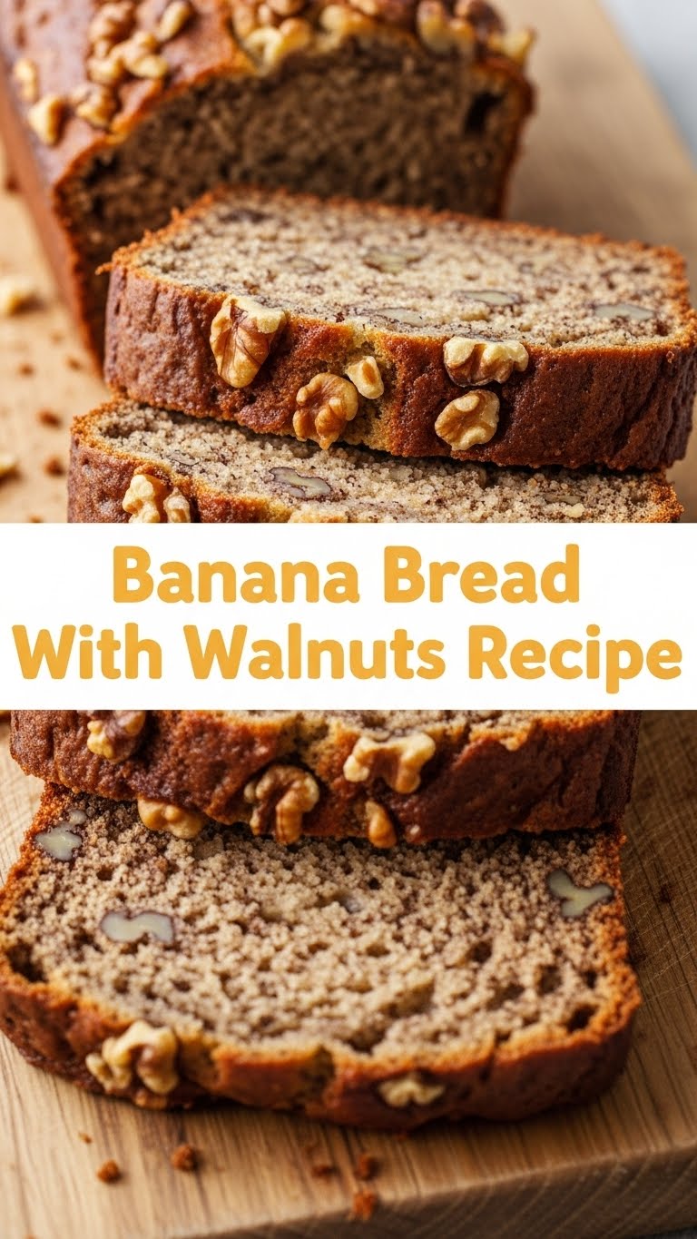 Banana Bread With Walnuts Recipe