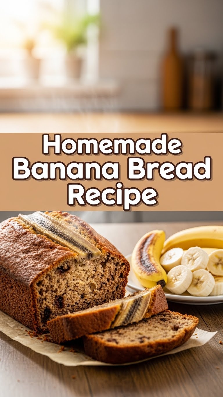 Homemade Banana Bread Recipe