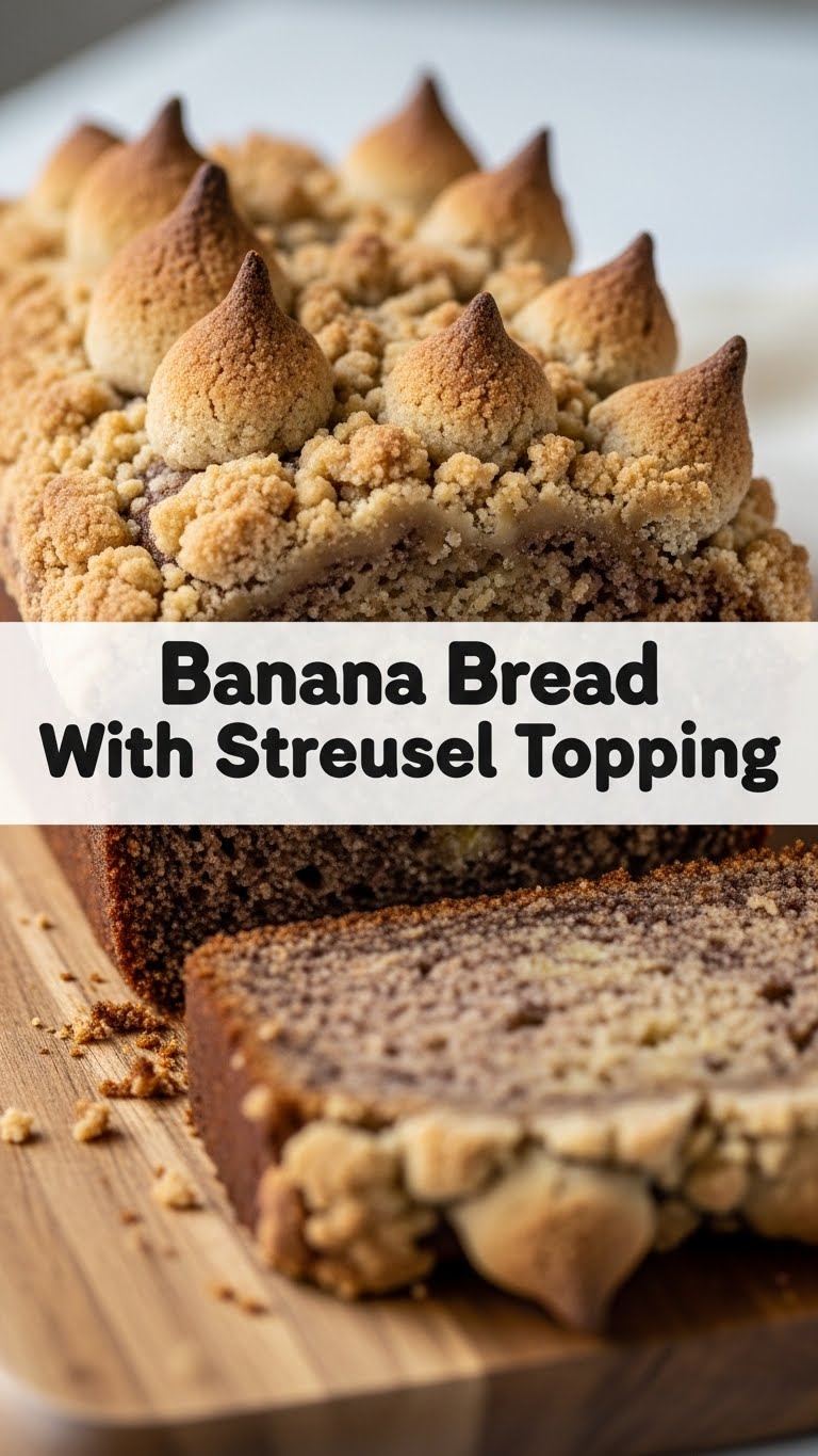 Banana Bread With Streusel Topping