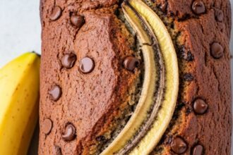 Chocolate Chip Banana Bread 2 Bananas