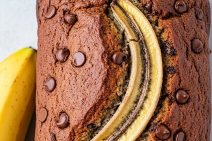 Chocolate Chip Banana Bread 2 Bananas