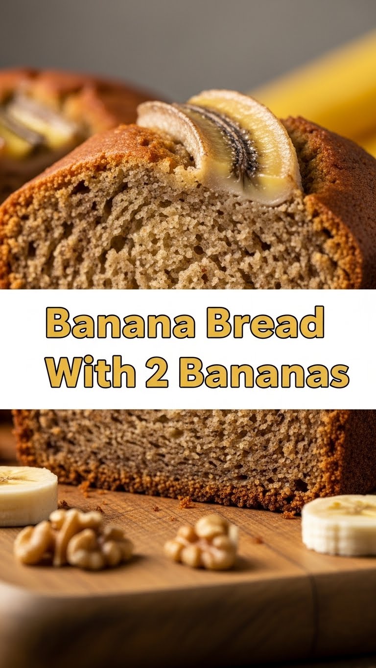 Banana Bread With 2 Bananas