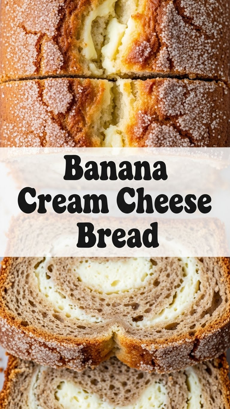 Banana Cream Cheese Bread