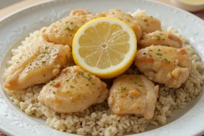 Lemon Chicken With Rice Easy Recipes