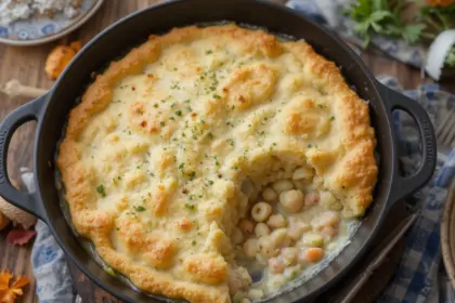 Chicken Pot Pie In Cast Iron Skillet Easy Recipes