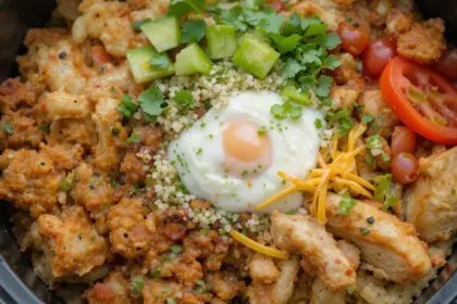 Chicken Crockpot Recipes Burrito Bowl