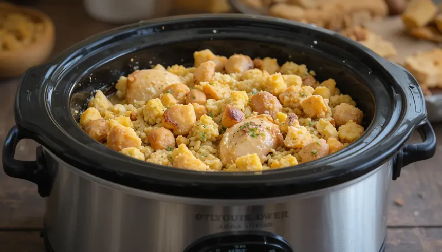 Crockpot Chicken And Stuffing Recipes Slow Cooker