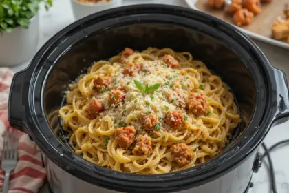 Crockpot Italian Chicken Pasta Easy Recipes