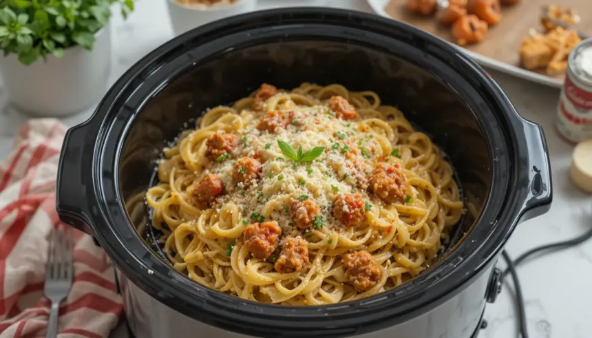 Crockpot Italian Chicken Pasta Easy Recipes