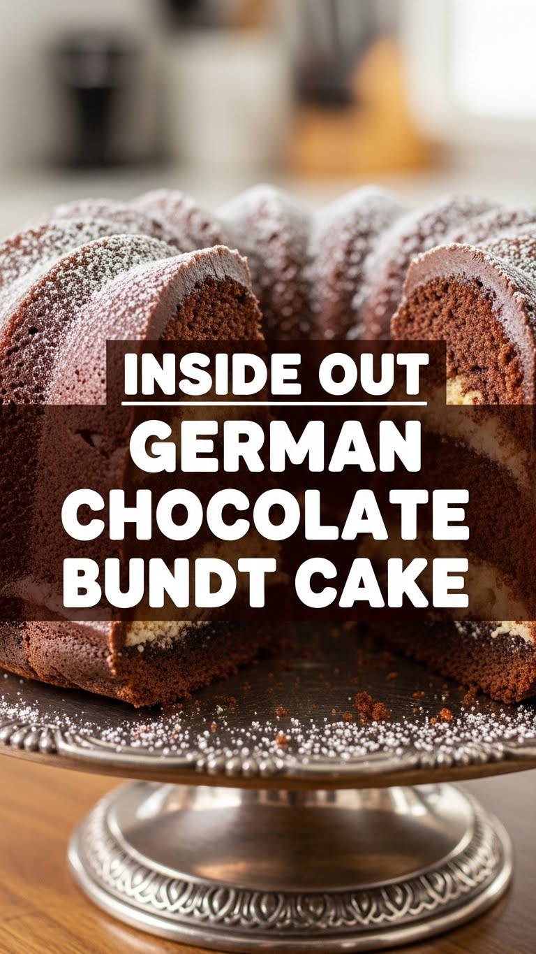 Inside Out German Chocolate Bundt Cake