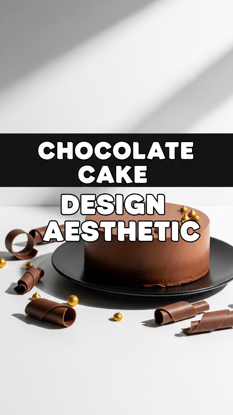 Chocolate Cake Design Aesthetic