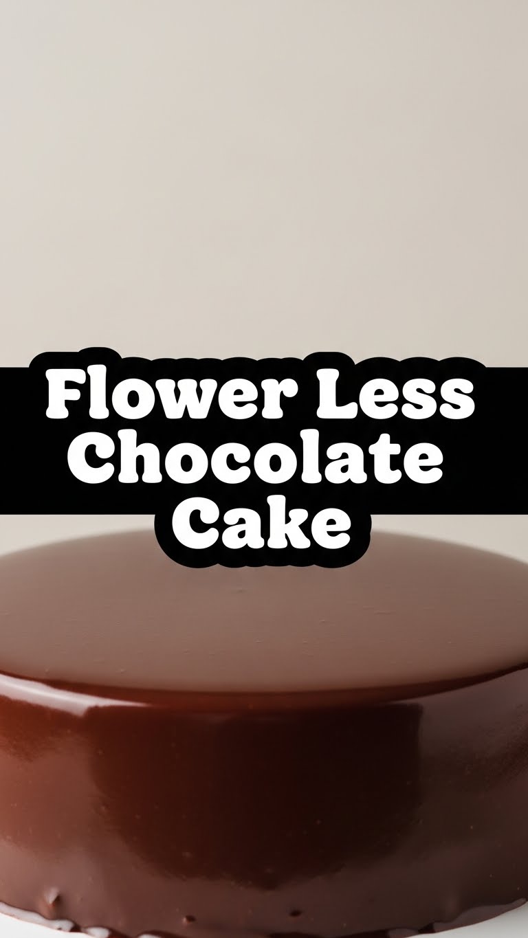 Flower Less Chocolate Cake