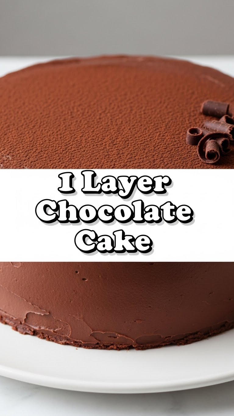 1 Layer Chocolate Cake