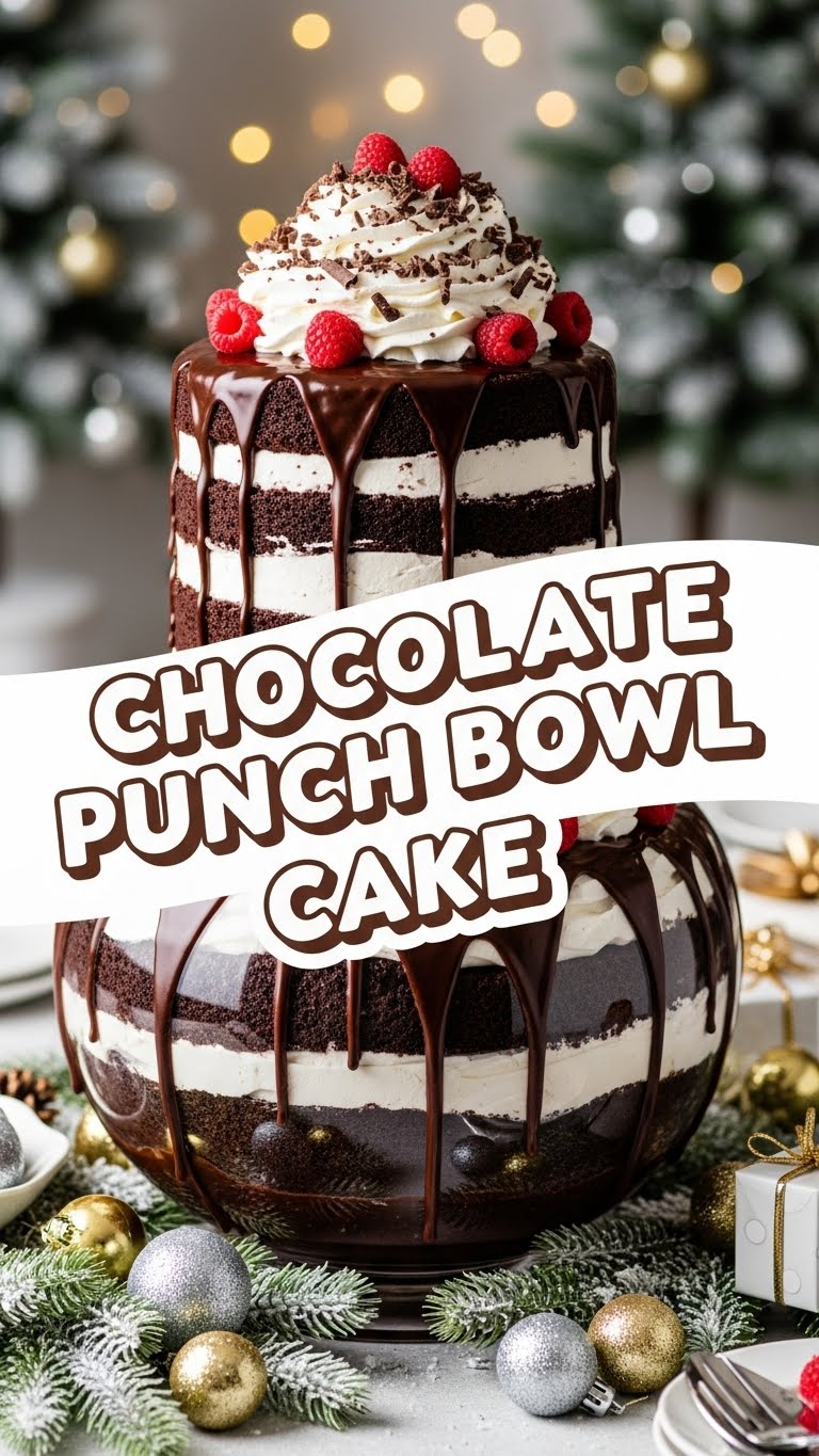 Chocolate Punch Bowl Cake