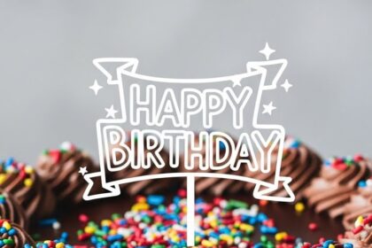 Birthday Chocolate Cake Design