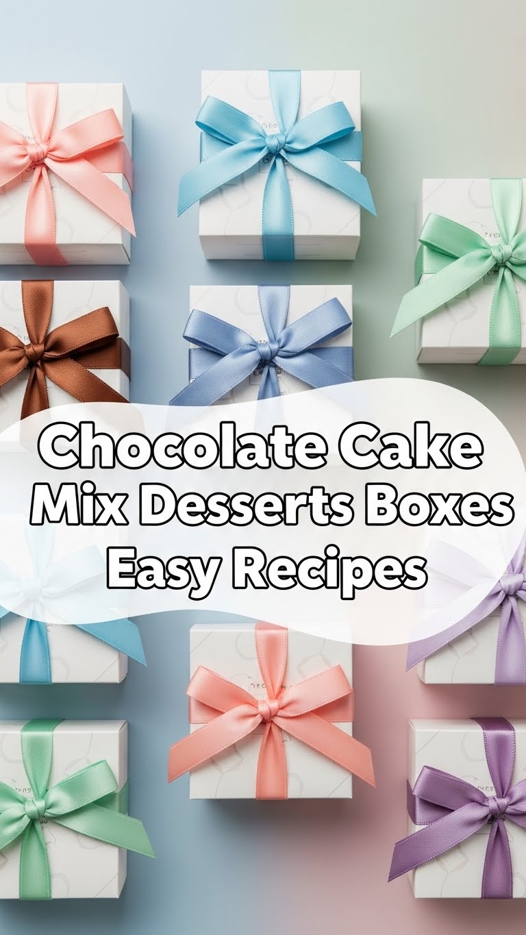 Chocolate Cake Mix Desserts Boxes Easy Recipes