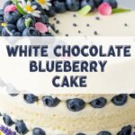 White Chocolate Blueberry Cake