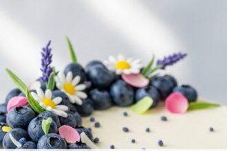 White Chocolate Blueberry Cake