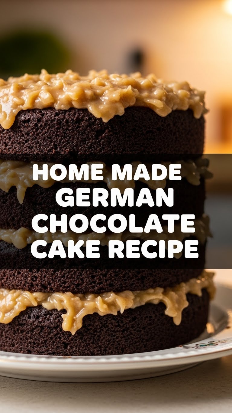 Home Made German Chocolate Cake Recipe