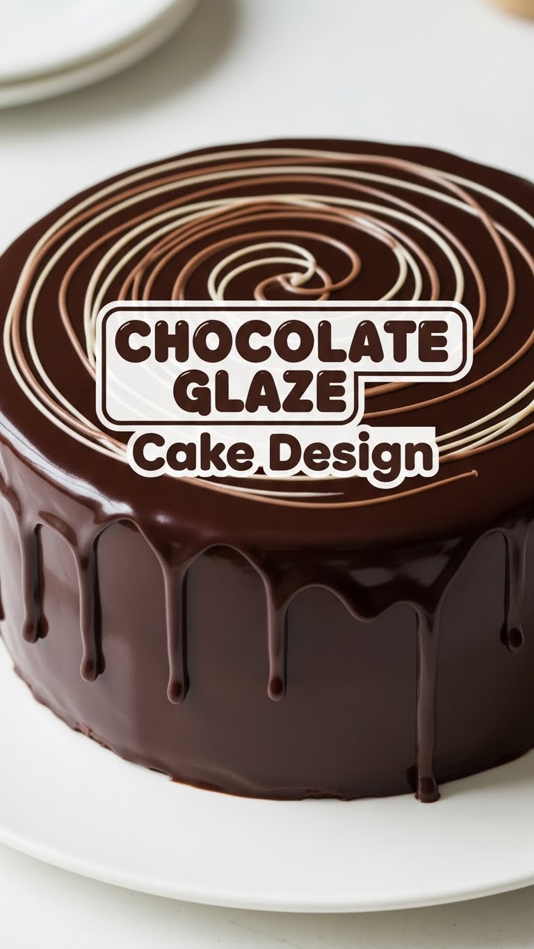 Chocolate Glaze Cake Design