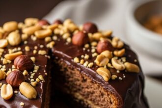 Peanut Butter Cake With Chocolate Icing