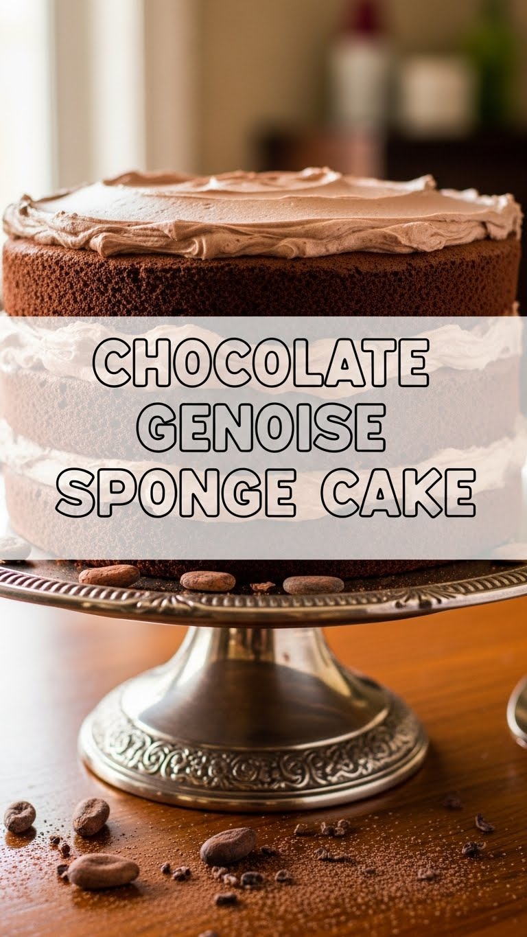 Chocolate Genoise Sponge Cake