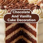 Chocolate And Vanilla Cake Decoration