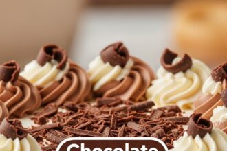 Chocolate And Vanilla Cake Decoration