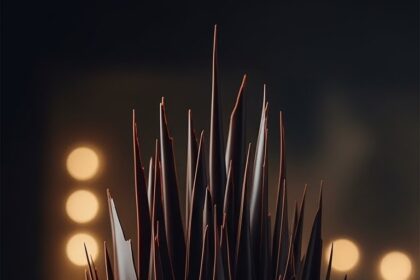 Chocolate Shards Cake Decoration