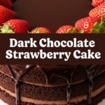 Dark Chocolate Strawberry Cake