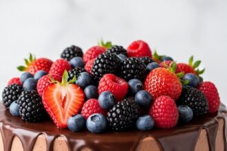 Chocolate And Berry Cake
