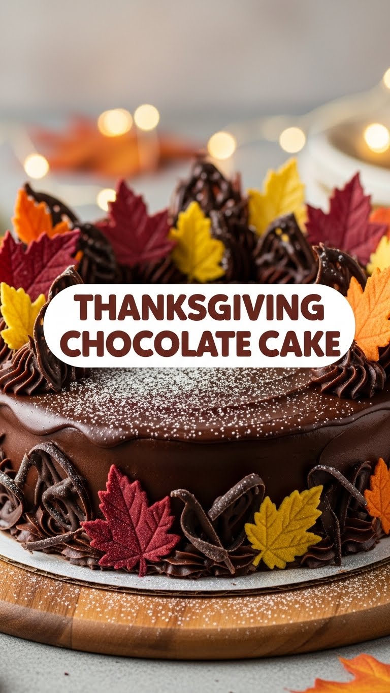 Thanksgiving Chocolate Cake