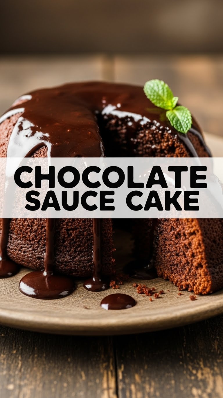 Chocolate Sauce Cake