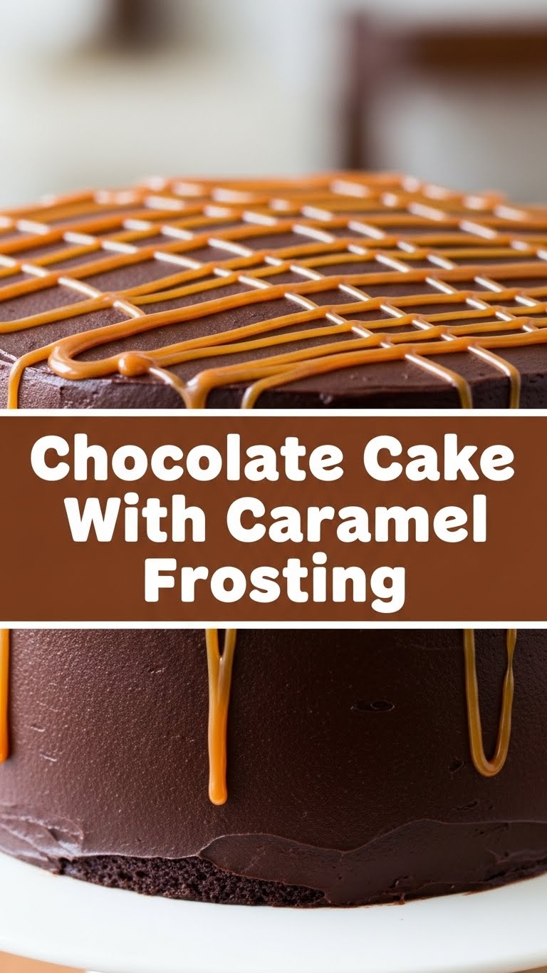 Chocolate Cake With Caramel Frosting
