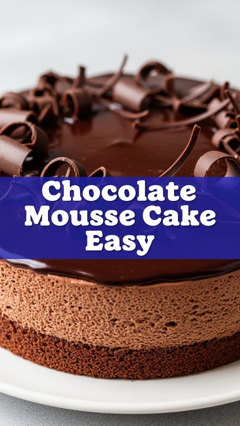 Chocolate Mousse Cake Easy