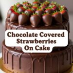Chocolate Covered Strawberries On Cake